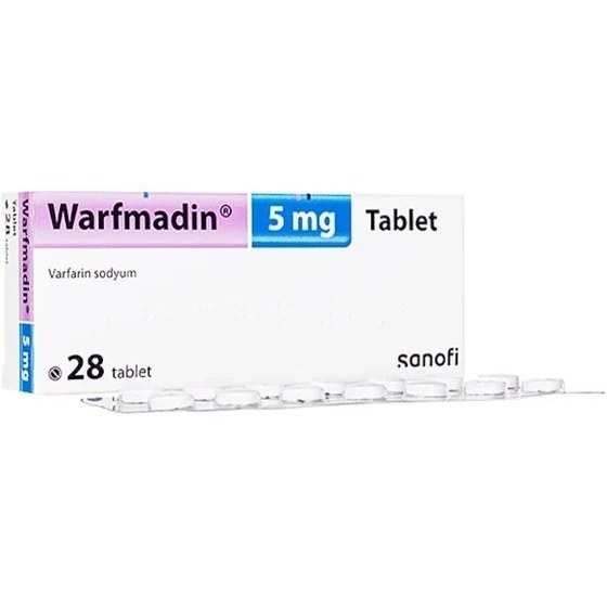 قرص وارفارین ۵ میلی گرم