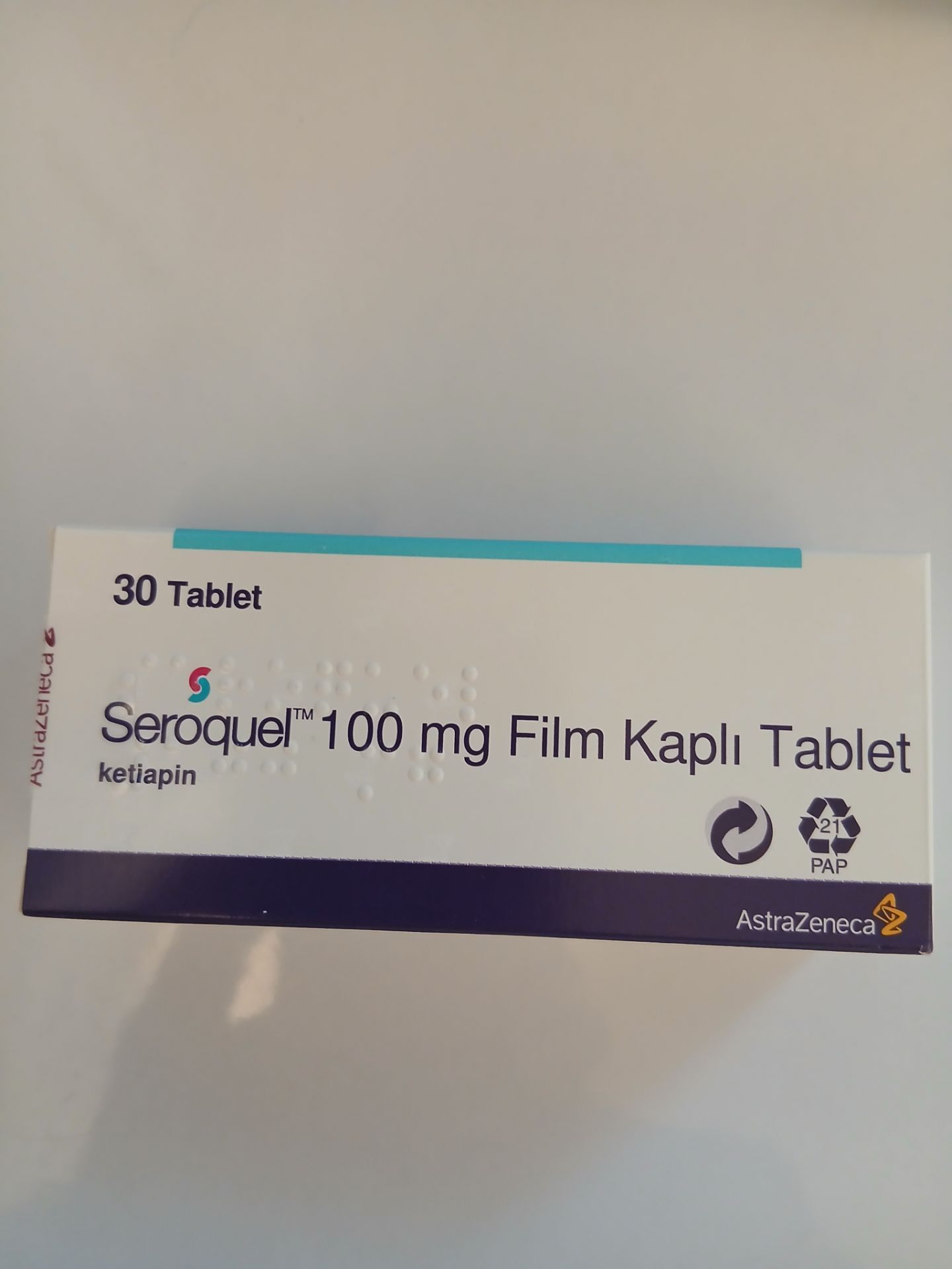 قرص سروکوئل (کوئتیاپین خارجی)100mg