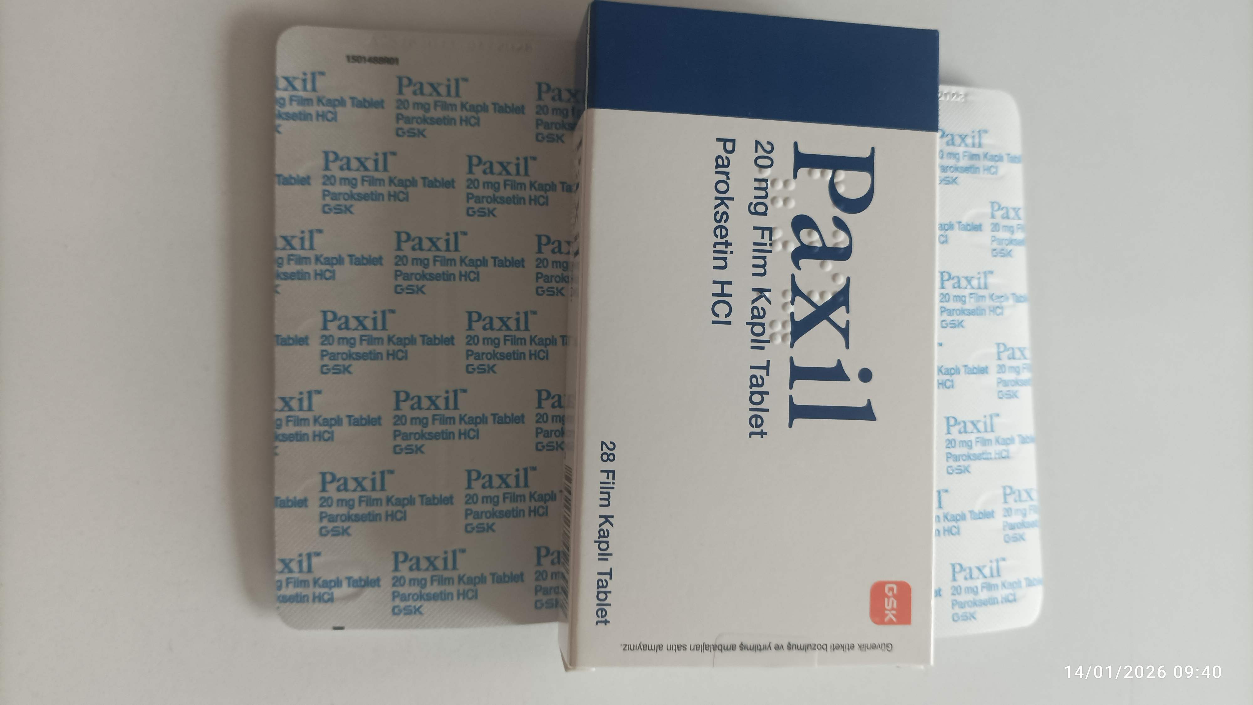 قرص پاکسیل 20میلی گرم 28عددی